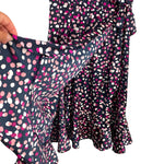 Caralyn Mirand The Drop Pink Dot Print Faux Wrap Dress NWT- Size L