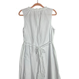 Time and Tru White V-Neck with Double Back Tie Sleeveless Dress- Size M