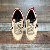Rag & Bone New York Cream and Wine Retro Runner Sneakers- Size 36.5 (see notes)