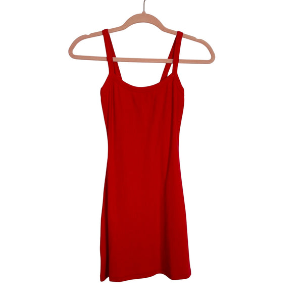 White Fox Red In This Moment Ribbed Mini Dress NWT