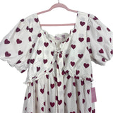 Ivy City Co. Cream Picnic Heart Print Mommy and Me Dress NWT- Size XL (we have matching mini dress)