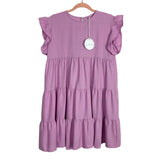 Petal + Pup Purple Linen/Cotton Back Keyhole Dress NWT- Size 6