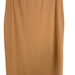 Boohoo Camel with Back Slit and Elastic Waist Skirt- Size 6 (see notes)