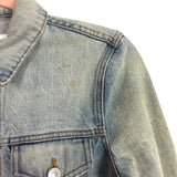 Re/Done Originals Distressed Raw Hem Jean Jacket- Size XS (see notes)