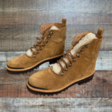 Marc Fisher Leather Sheep Fur Lined Boots- Size 8.5 (LIKE NEW)