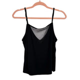 Lulus Black Mesh Detail Cami- Size M