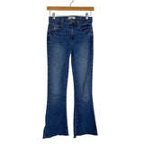 Paige High Rise Canyon Raw Hem Bell Jeans- Size 25 (Inseam 27”)