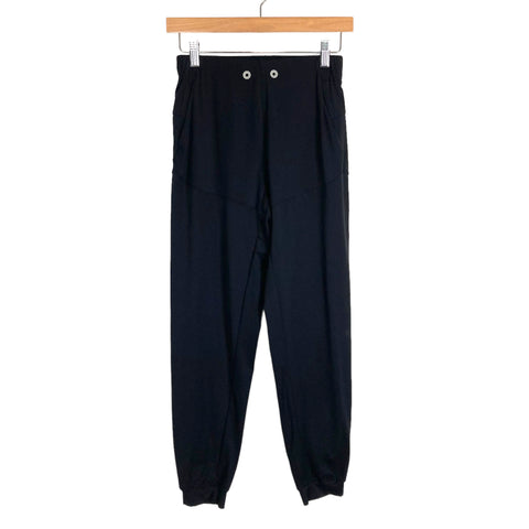 No Brand Black Joggers- Size 4 (see notes, Inseam 27”)