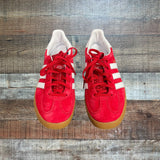 Adidas Red Gazelle Sneakers with Extra Laces- Size MEN’S 8 (NEW)