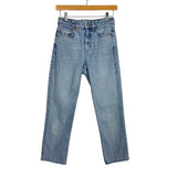 Topshop Straight Light Wash Denim Jeans - Size 26 (Inseam 25")