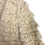 Rylee + Cru Cream Wool Blend Loop Fringe Open Front Cardigan Sweater-Size 4-5Y (see notes, we have matching baby girl sweater)
