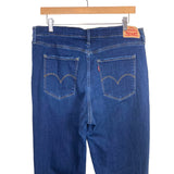 Levi Strauss Raw Hem 724 High Rise Straight Jeans- Size 33 (Inseam 29”)