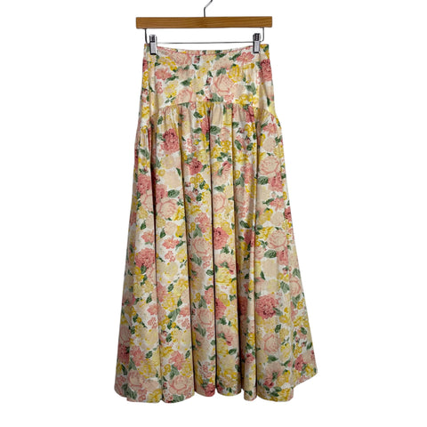 Mable Floral Print Petal Whispers Maxi Skirt- Size S (sold out online, we have matching top)