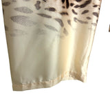 SOMA Animal Print Drawstring Waist Wide Leg Satin Pants- Size L (sold out online)
