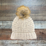 g&l White Lambs Wool Blend Beanie