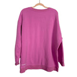 Lululemon Pink Logo Sweatshirt-Size ~14 (sold out online, no size tag, fits like a 14)