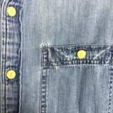 American Eagle Chambray Button Up Top - Size L (See Notes)