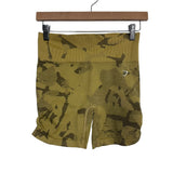 Gymshark Mustard Cinched Sides Biker Shorts- Size M