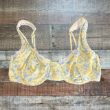 Yellow The Label Knox Lace Trim Swim Top NWT - Size M (We Have Matching Bottoms - Sold Out Online!)