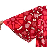 Rhode (Target) Red/Pink/White Floral Print Linen Blend Flutter Sleeve Dress- Size 20