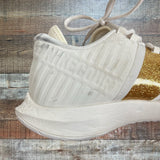 Pre-Owned Nike Court Zoom Zero Gold Sparkle Sneakers- Size 9 (see notes)