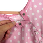 No Brand Pink Polka Dot Delivery/Nursing Gown- Size S/M