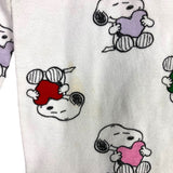 Hanna Andersson Peanuts White Snoopy Heart Two Piece Pajamas- Size 2T (see notes, sold as a set)