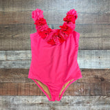 Shade Critters Pink Flower Straps and Neckline Swimsuit- Size 3T (see notes)