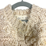 Rylee + Cru Cream Wool Blend Loop Fringe Button Cardigan Sweater-Size 18-24M (see notes, we have matching toddler girl's sweater)