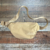 Lululemon Tan Double Zipper Belt Bag