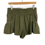 Free People Movement Olive Lined Shorts- Size M