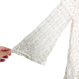 Elif for Jordan Taylor Ivory Crochet Cover Up- Size M