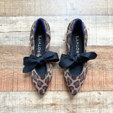 Rothy's Animal Print Ballet Tie Flats- Size 7 (GREAT CONDITION)