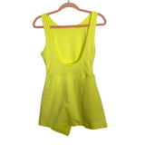 Free People Movement Neon Yellow Faux Wrap Dress with Shorts NWT- Size XS