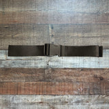 No Brand Black Thick Buckle Strap Belt