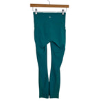 Lululemon Teal Side Mesh Panel Leggings - Size 4 (Inseam 25")
