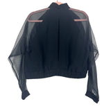 Emiliano Rinaldi Black Sheer Sleeve Jacket- Size ~S (no size tag, fits like S)