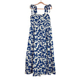 Abercrombie & Fitch White/Blue Floral Print Maxi Dress NWT - Size L