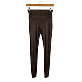 Spanx Brown Animal Print Leggings - Size M (Inseam 26.5")
