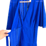 Style:est Electric Blue Lace Wrap Cover Up NWT- Size L