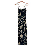 Seven Wonders Black White Floral Back Lace Up Slip Dress- Size S/4 (sold out online)