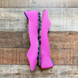 Rothys Hot Pink Ballet Flats- Size 7.5 (LIKE NEW CONDITION)