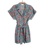 MABLE Chambray Floral Button Up Belted Dress NWOT- Size M (sold out online)