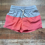 The Beaufort Bonnet Blue and Coral Swim Shorts- Size 18-24M