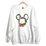 Gildan (Pink Desert) White Mickey Wreath Sweatshirt- Size XL (sold out online)