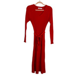 Anrabess Red Belted Sweater Dress - Size XL