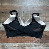 SPANX Black and White Criss Cross Back Padded Bra- Size L (see notes)