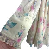 Ganni Cream Floral Dress- Size 42/US 10