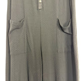 Hatch Maternity Black Button Front Jumpsuit- Size 3 (L-10/12)