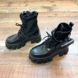 Pre-Owned Authentic Prada Black Chunky Boots- Size 36 (see notes)
